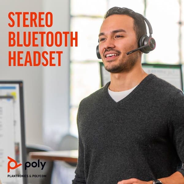 Headset - Bluetooth - trådløst - USB-A - Poly - Poly Voyager 4300 UC Series 4320 - Headset - on-ear - Bluetooth - sa