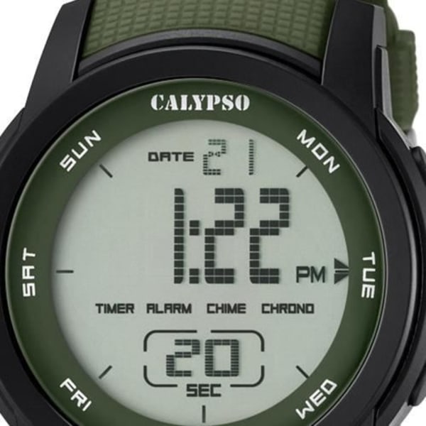 Kello - Calypso - UK5698/4 - Digitaalinen - Kvartsikello - Vihreä - Urheilumalli Grøn, sort