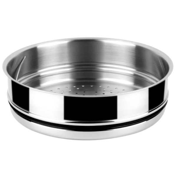 Dampkoged - FAGOR - Maxima - 20 cm - Rustfrit stål - Rødt glaslåg Rød