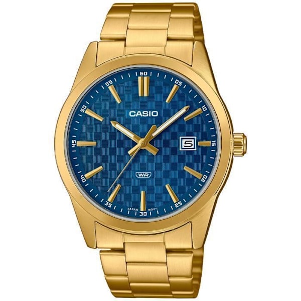 Kello - CASIO - MTP-VD03G-2A - Kvartsi - Sininen Kellotaulu - Teräshihna Kulta Blå, guld