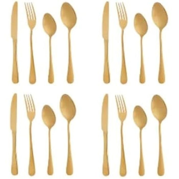 Bestick - Kinvara - Set med 6 enheter - Rostfritt stål - Flerfärgad - Tål diskmaskin Flerfärgad
