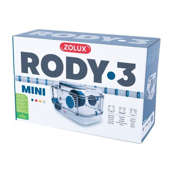 Bur Rody 3 Mini för Hamster Blå Blå