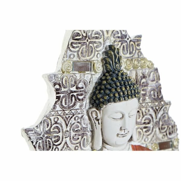 väggdekoration 19 x 3,1 x 26,5 cm röd blå guld orientalisk buda (3 stycken)