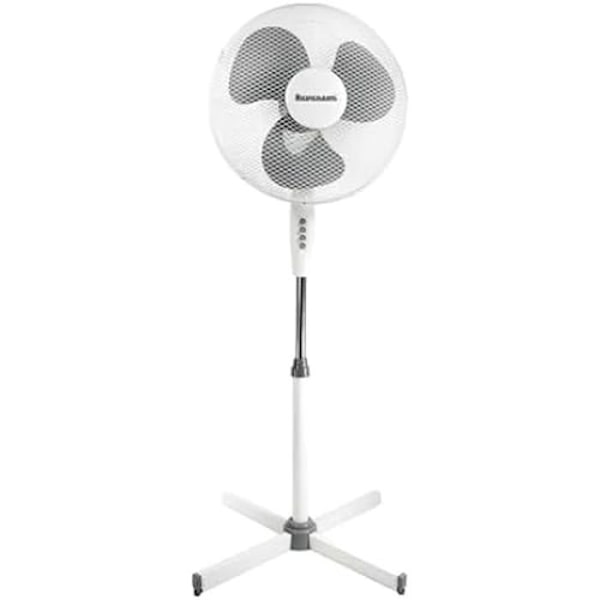 Ravanson WT-1040S Hvid Grå Standventilator 45 W - Oscillation - Fjernbetjening Vit grå