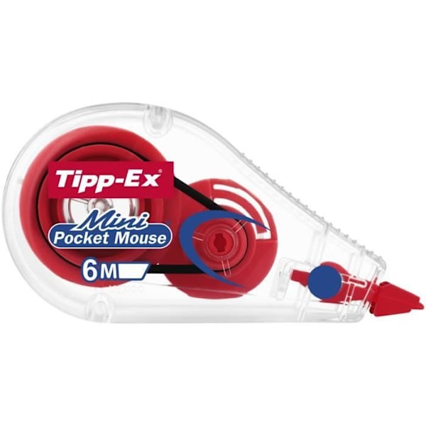 Korrektuurnauhat - Tipp-Ex - Mini Pocket Mouse - Sekalaiset värit - 10 kappaleen pakkaus - 5mm x 5m Blandad