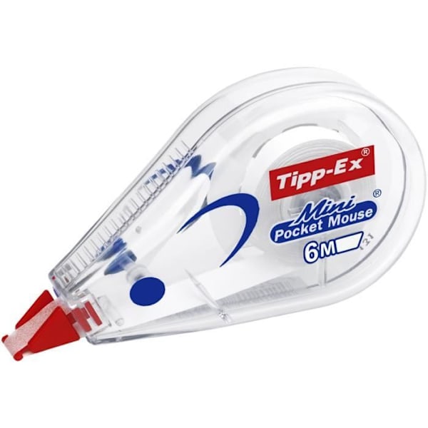 Tipp-Ex Mini Pocket Mouse -korjausnauhat - 6 m x 5 mm, 10 kpl laatikko Vit