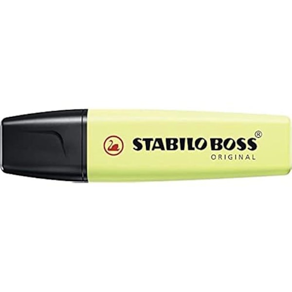 STABILO BOSS ORIGINAL Pastell Highlighter - STABILO - Pack x 10 - Vattenbaserat bläck - Limezest limeskal