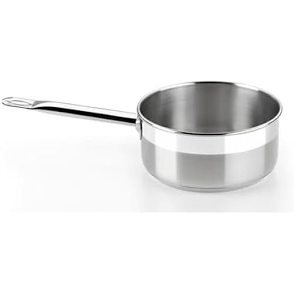 BRA Professional - Kasserolle, 12 cm, 18/10 rustfrit stål, kompatibel med alle varmekilder inklusive induktion, Grå Grå