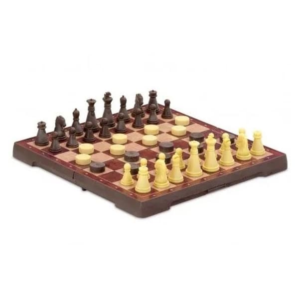 Brætspil - CAYRO - 2162 - Foldbart bræt - Metaloverflade - Magnetiske brikker