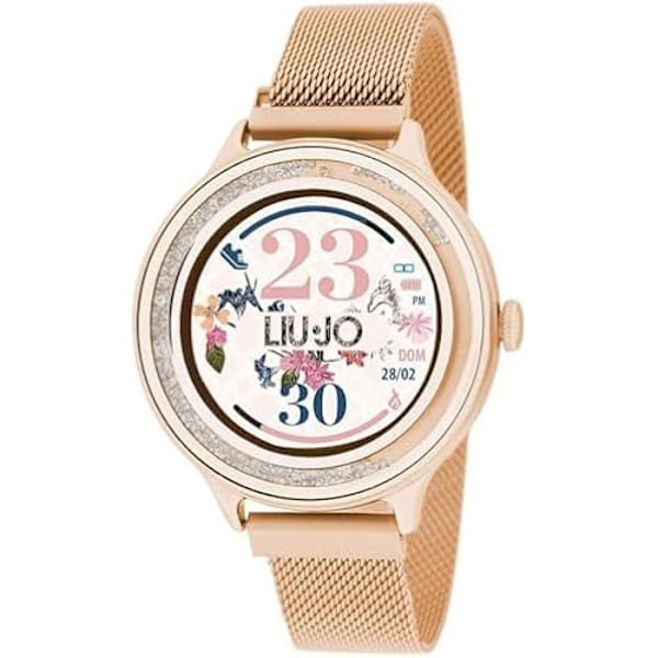 Smartwatch til kvinder - Liu Jo - SWLJ050 - Forgyldt rustfrit stål - IPS-skærm 1,4" - Vandtæt IP68