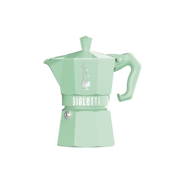 Bialetti italialainen kahvinkeitin 3 kupillista vaaleanvihreä - 0009057 grön