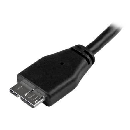USB 3.0 SuperSpeed A til Micro B-kabel - 2m - Sort - STARTECH