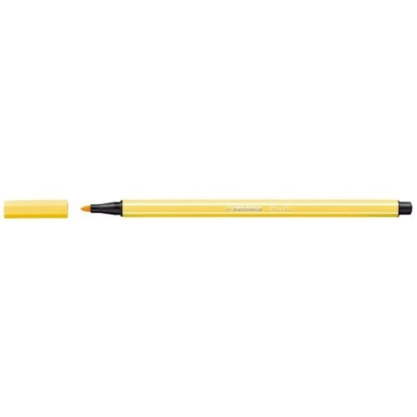 Feutre - Stabilo - Aquacolor - Pakke med 10 - Farve Gul - Spids 1 mm Gul