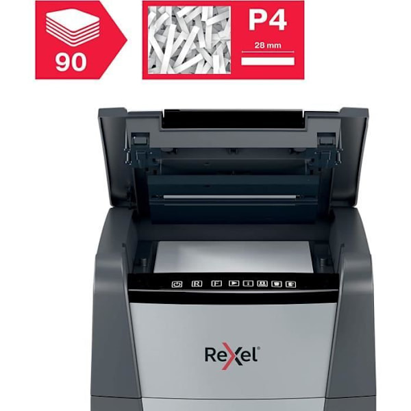Dokumentmakulator - REXEL - Optimum Auto+ 90X - Krydsskåret - 90 ark - 34L