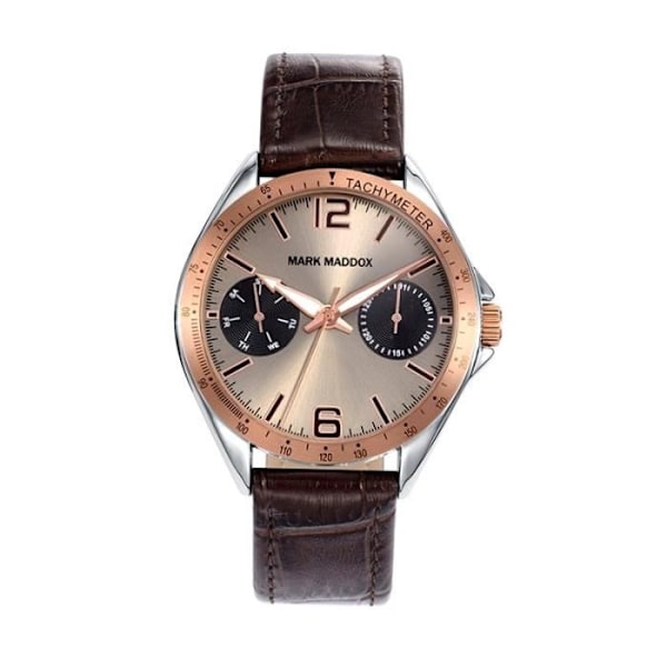 Ur - MARK MADDOX - Mod. SEPT16 HC7006-45 - Brun Læder - 44 mm - Analogisk