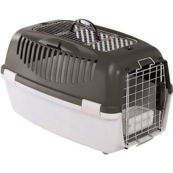 STEFANPLAST Transportlåda Gulliver 3 Top Free 61x40x38cm - Grå - För hundar Kolgrå