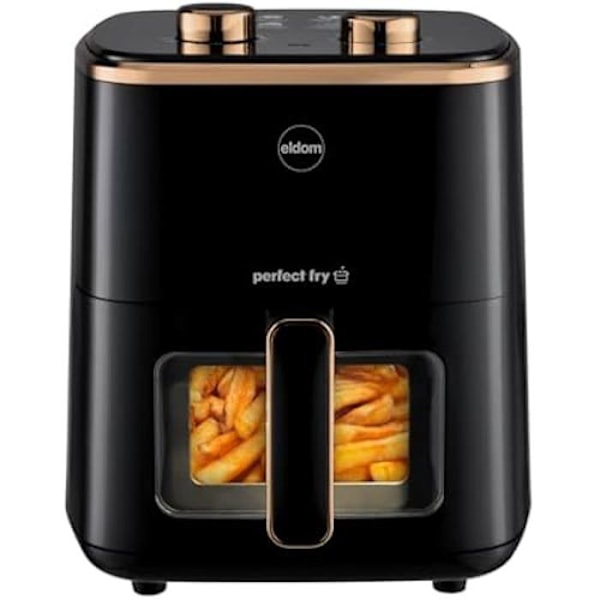 Luftfriture - ELDOM - S9147350 - 5L - 1500 Watt - Justerbar temperatur 80-200°C