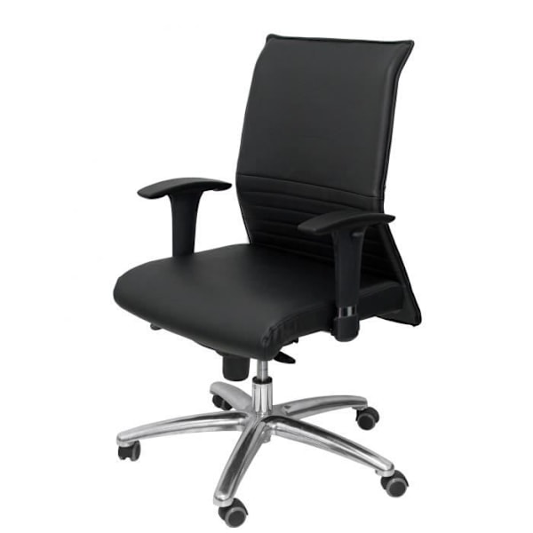 Albacete confidant XL ergonomisk gæstestol - PIQUERAS Y CRESPO - Sort - Imiteret læder - Op til 160 kg