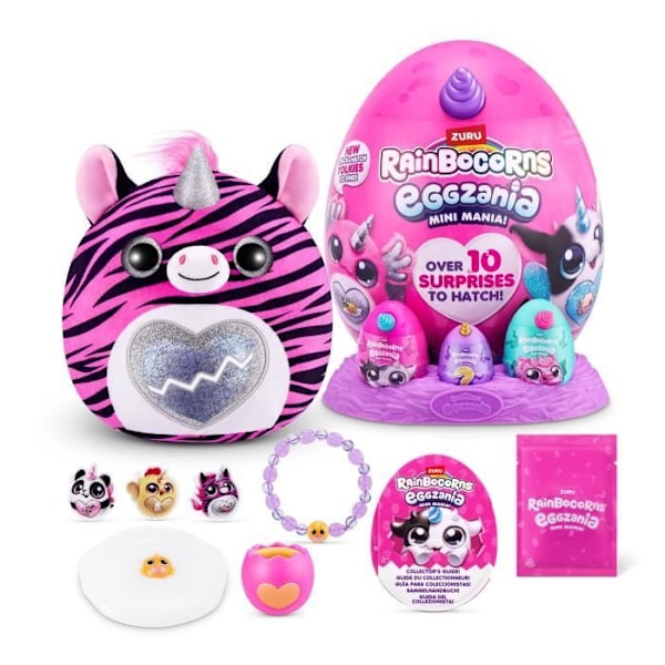 Peluches överraskningar - ZURU - Eggzania Mini Surprise S1 - 10 överraskningar - 6 modeller - Mjukis Flerfärgad