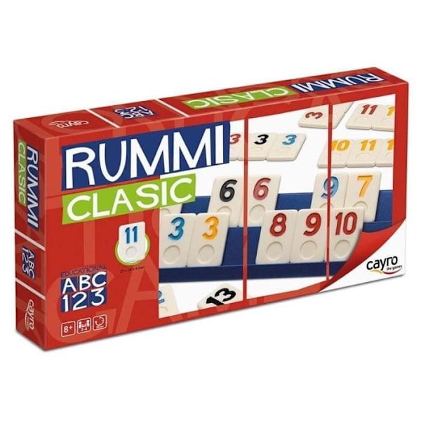Cayro klassinen Rummi-lautapeli - Monivärinen - 19x35x5 cm Flerfärgad
