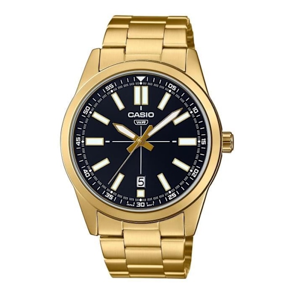 Ure - Casio - MTP-VD02G-1EUDF - Rustfrit stål - Kvarts - Ø 41 mm Svart
