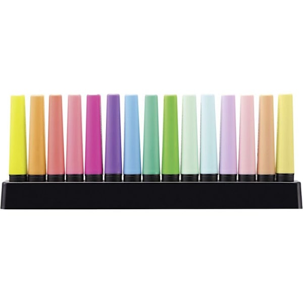 Highlighter - Stabilo - BOSS ORIGINAL - Assorterede farver - Vandbaseret blæk - Pakke med 15 stk. Assorteret
