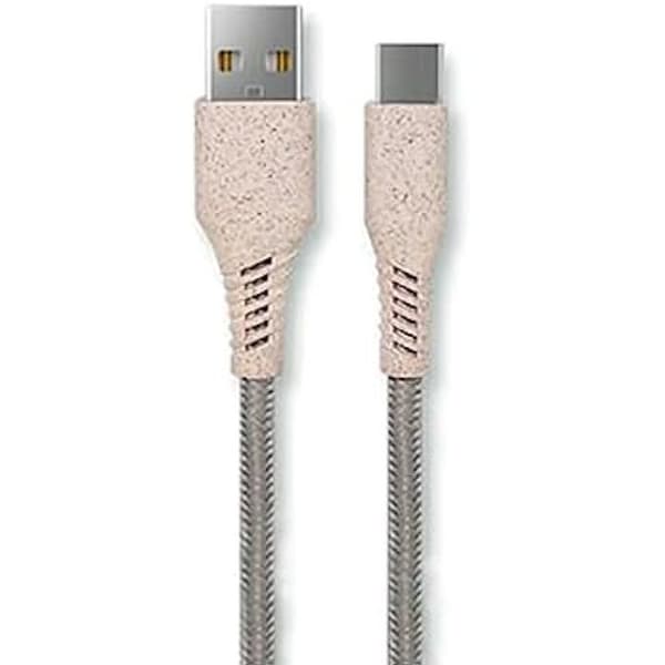 Datastrømskabel - KSIX - USB C - 1M - Sort - Kompatibel med flere enheder