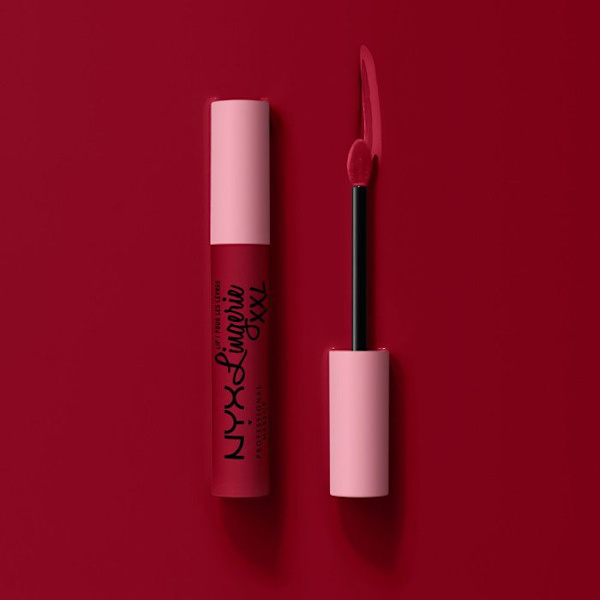 Matta nestemäinen huulipuna - NYX PROFESSIONAL MAKEUP - Huulilingerie XXL - Vegaani - Pitkäkestoinen - Väri Sizzlin' 22 syder