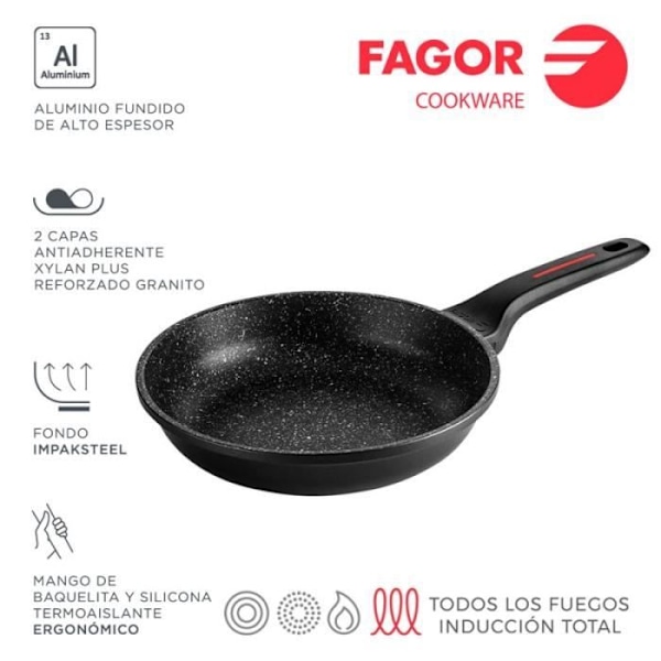 Alutherm stegepande Ø26cm alu 3004 Fagor