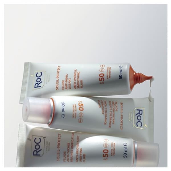 RoC Soleil Protect Fluide Anti-Rynker Glat SPF50 - 50ml