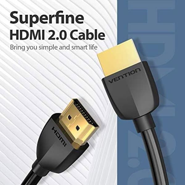HDMI-kabel - VENTION - AAI - 2 m - 4K - 3D - Anti-interferens Sort