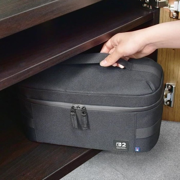 Kompakt alt-i-en beskyttelses- og transporttaske - HORI - Nintendo Switch 2 - Opbevaring af tilbehør og spil - Sort Svart