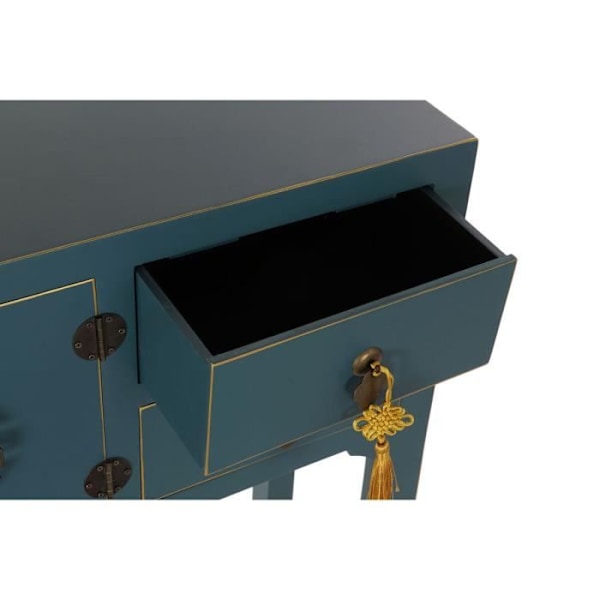 blå gran konsol trä mdf (63 x 26 x 83 cm)