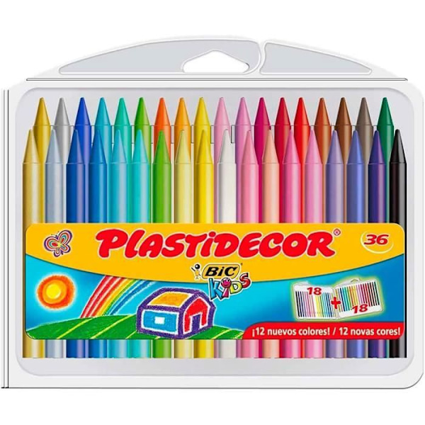 Bic 882337 Sæt med 36 farvekridt