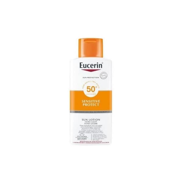 Solscreme - Eucerin - Sensitive Protect - SPF 50 - Vandafvisende - Normal/Følsom hud
