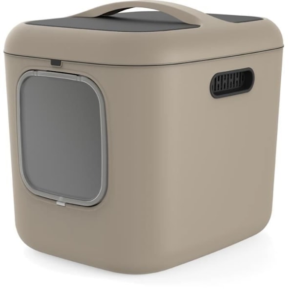 Toalettstol - ROTHO - BIALA XL - Cappuccino - Mått: 61,4x49,9x57,6 mm Cappuccino