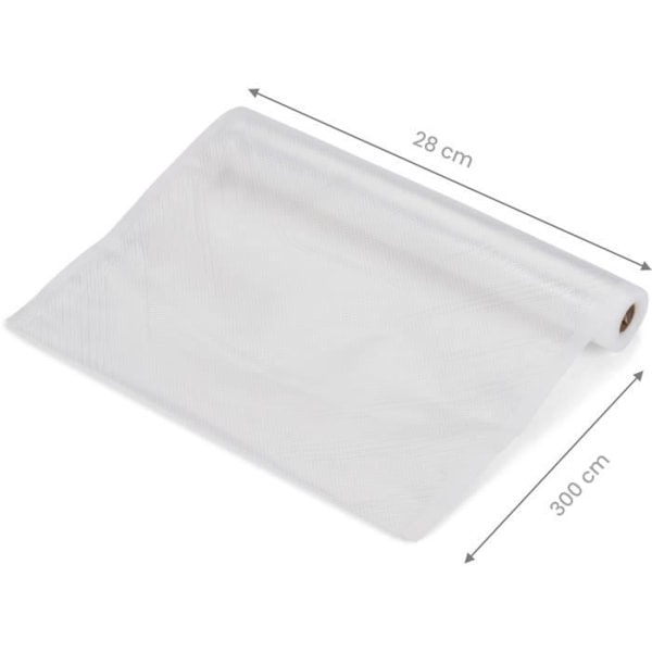 Vakuumförpackningsmaskin - LIVOO - DOM503C - 80W - 2 funktioner - Filmrulle 28 cm x 3 m ingår - Skärcutter Grädde
