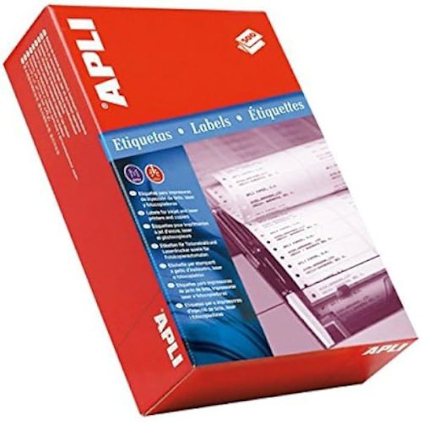 Etiketter - APLI - Modell 32 C - Färg Vit - Mått 43,2 x 65,6 mm - Hög kvalitet