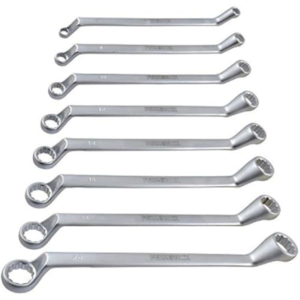 Fast nyckelsats - FERRESTOCK - FSKLLC008 - Kromvanadinstål - 8 dimensioner - Satinfinish Krom