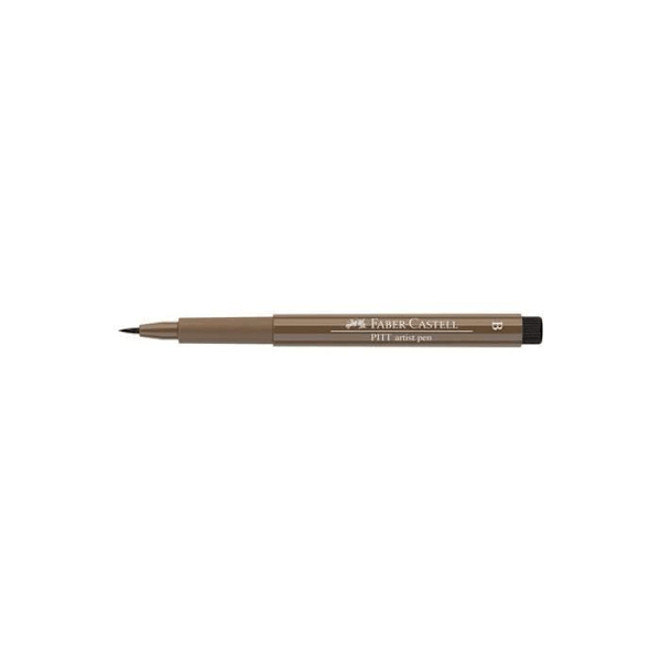 Tuscher - Faber-Castell - Pitt Artist Pen Brush - Farve nougat - Sæt med 10 - Pensels spids nougat
