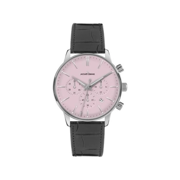 Chronograph Watch - Jacques Lemans - Nostalgie - Vandtæt 50m - Læder - Analog