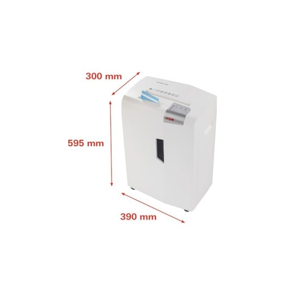 Dokumentødelægger - HSM - Shedstar X15 - Krydsning 4x37 mm - Kapacitet 15 ark - Volumen 26L vit/silver