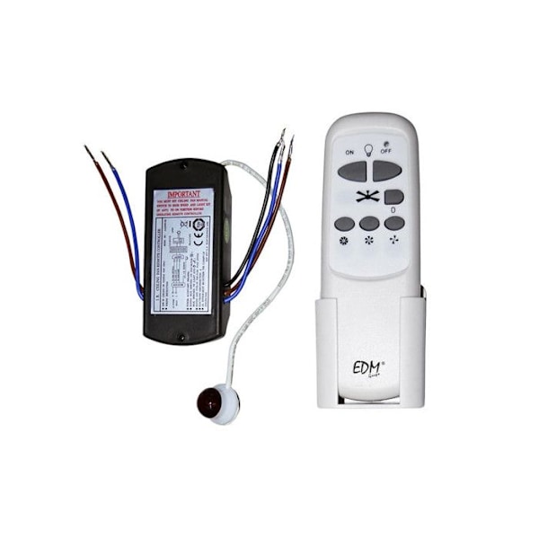 Fläktfjärrkontrollsats - EDM - 33997 - Vit Vit