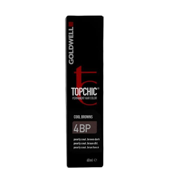 Goldwell Topchic Cool Browns 4BP Pearly Cout. Ruskea Tumma Pysyvä hiusväri 60ml.