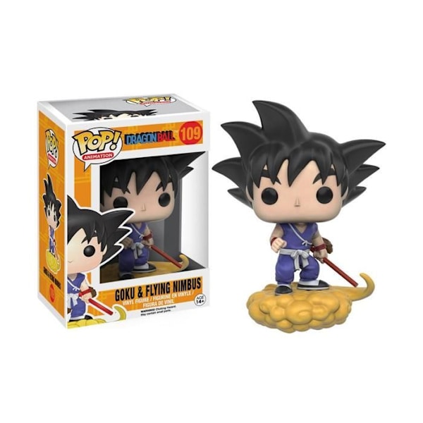 Funko Pop! Dragon Ball: Goku on Flying Nimbus - FUNKO - Dragon Ball - 9,5 cm - Blå - Blandat Goku på Flying Nimbus