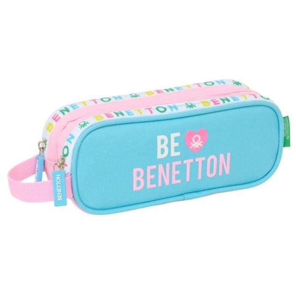 Taske - Benetton - Unik - 21 CM - 2 Rum - Lynlås