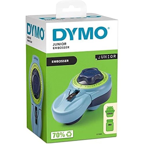 Markeringssystem - DYMO - Junior - Ergonomiskt hjul - Easy cut-funktion - Frontutkast Svart