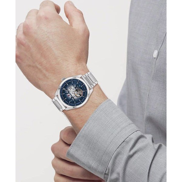 Ur - Tommy Hilfiger - 1791939 - Automatisk - Rustfrit stål - Vandtæt 5 bar Sølv