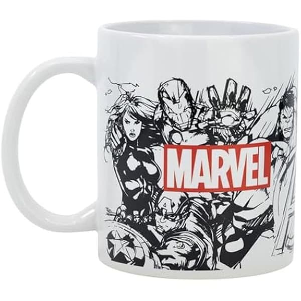 Keramisk krus - STOR - Marvel - 325 ml - Officielle licenser - Genanvendelig uden BPA Marvel