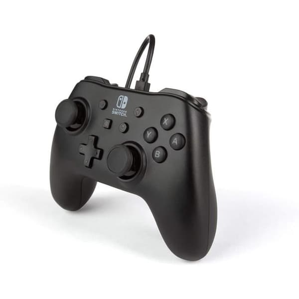 Langallinen ohjain - POWER A - Nintendo Switch - Mattamusta Mat sort